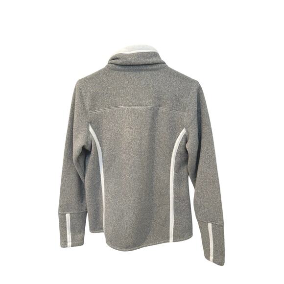 The North Face Banderitas Full Zip Lined Sweater Knit Fleece jacket Womens M - Picture 6 of 7